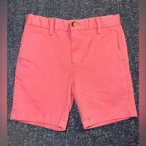 Vineyard Vines coral boys adjustable waist shorts, size 6